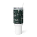 Travel mug with a handle