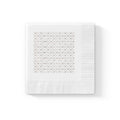 White coined napkins