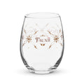 Stemless wine glass