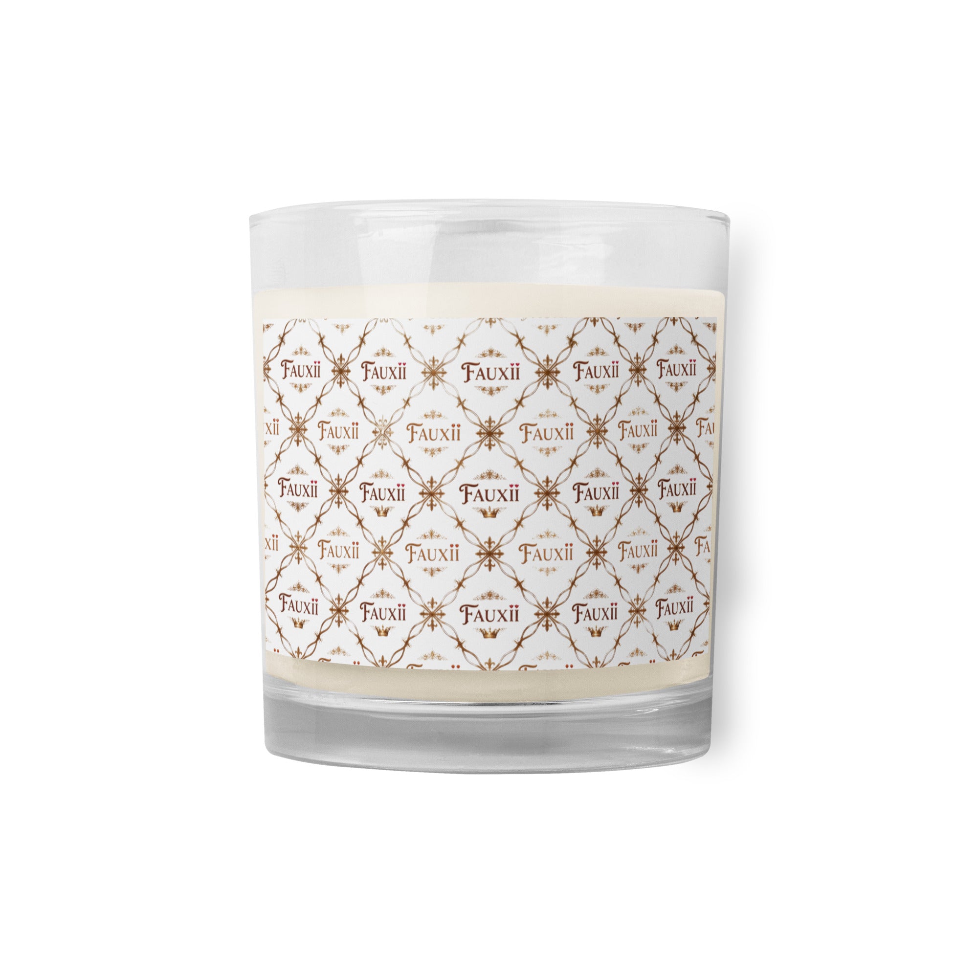 Glass jar soy wax candle